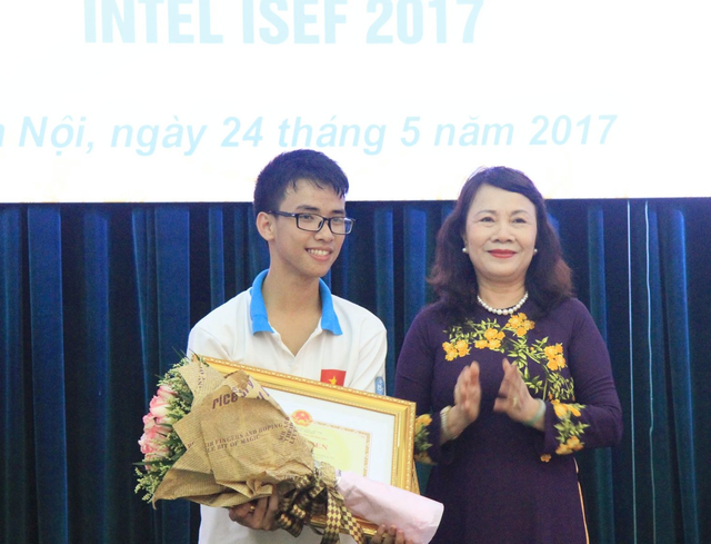 Vietnam gana la tercera posición en Concurso científico-técnico Intel Isef 2017 ảnh 1 Vietnam gana la tercera posición en Concurso científico-técnico Intel Isef 2017 ảnh 1
