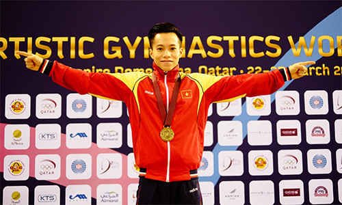 Gimnasta vietnamita conquista medalla de oro en competencia continental ảnh 1 Gimnasta vietnamita conquista medalla de oro en competencia continental ảnh 1
