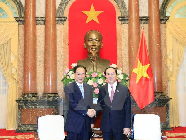 Presidente vietnamita insta a mayores nexos entre VNA y Xinhua ảnh 1 Presidente vietnamita insta a mayores nexos entre VNA y Xinhua ảnh 1