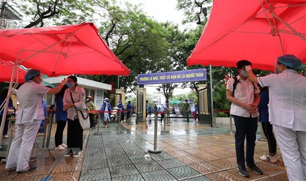 Finalizan 93 mil alumnos de Hanoi examen de ingreso en bachillerato ảnh 1 Finalizan 93 mil alumnos de Hanoi examen de ingreso en bachillerato ảnh 1