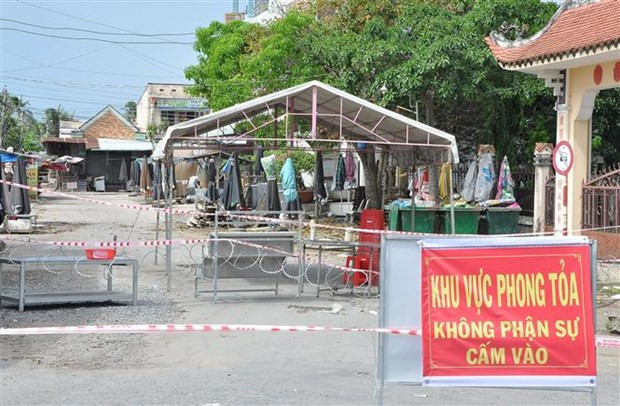 Localidades en provincia vietnamita de Tien Giang aplican distanciamiento social por el COVID-19 ảnh 1 Localidades en provincia vietnamita de Tien Giang aplican distanciamiento social por el COVID-19 ảnh 1