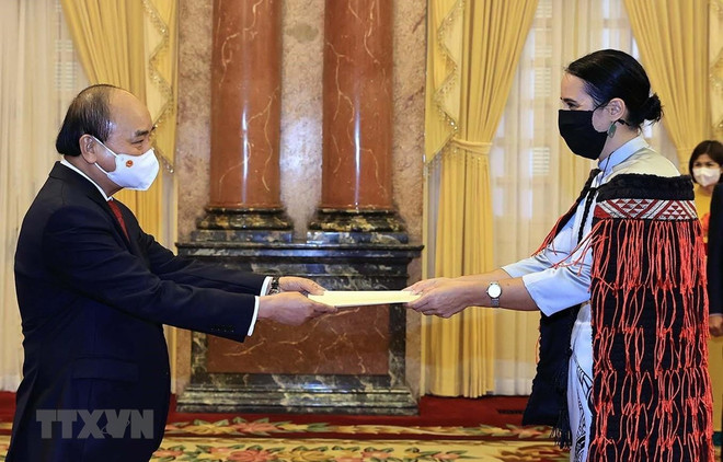 Presidente vietnamita recibe cartas credenciales de nuevos embajadores ảnh 1 Presidente vietnamita recibe cartas credenciales de nuevos embajadores ảnh 1