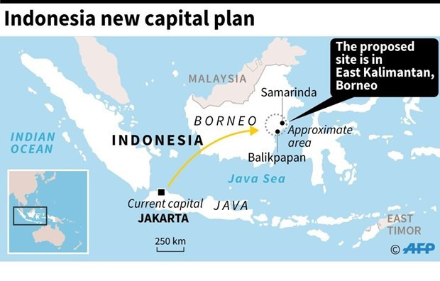 Trasladan gradualmente aparato estatal de Indonesia a nueva capital ảnh 1 Trasladan gradualmente aparato estatal de Indonesia a nueva capital ảnh 1