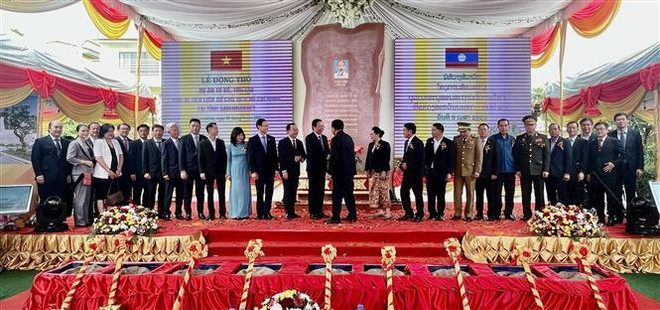Renuevan zona de reliquias dedicada al Presidente Ho Chi Minh en Laos ảnh 1 Renuevan zona de reliquias dedicada al Presidente Ho Chi Minh en Laos ảnh 1