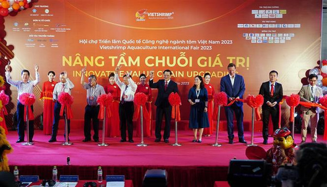 Inauguran feria internacional de acuicultura del camarón de Vietnam ảnh 1 Inauguran feria internacional de acuicultura del camarón de Vietnam ảnh 1