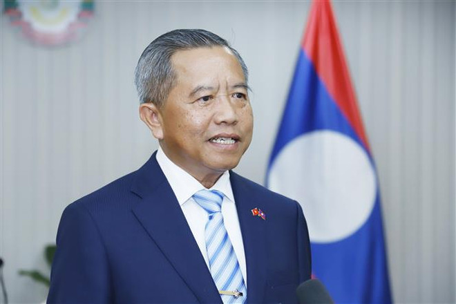 Funcionarios laosianos subrayan éxito de visita de presidente vietnamita ảnh 1 Funcionarios laosianos subrayan éxito de visita de presidente vietnamita ảnh 1