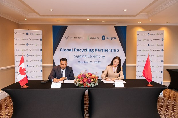VinEs y Li-Cycle firman acuerdo estratégico de reciclaje de baterías a largo plazo ảnh 1 VinEs y Li-Cycle firman acuerdo estratégico de reciclaje de baterías a largo plazo ảnh 1
