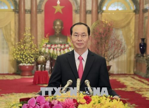 Presidente de Vietnam: “¡Con la unidad de todo el pueblo, seguramente triunfamos!” ảnh 1 Presidente de Vietnam: “¡Con la unidad de todo el pueblo, seguramente triunfamos!” ảnh 1