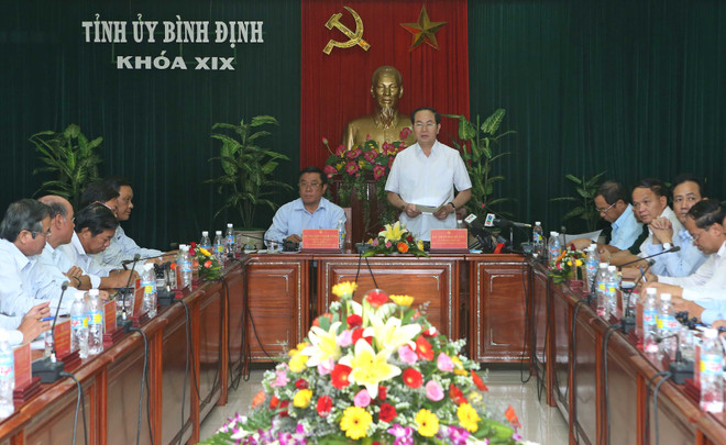 Presidente vietnamita realiza visita de trabajo a provincia central ảnh 1 Presidente vietnamita realiza visita de trabajo a provincia central ảnh 1