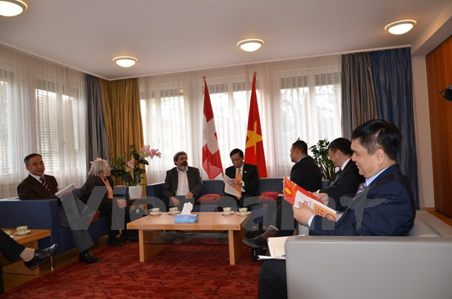 Delegación partidista vietnamita concluye visita de trabajo en Suiza ảnh 1 Delegación partidista vietnamita concluye visita de trabajo en Suiza ảnh 1