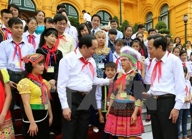 Atención infantil es tarea estratégica de Vietnam, afirmó presidente ảnh 1 Atención infantil es tarea estratégica de Vietnam, afirmó presidente ảnh 1