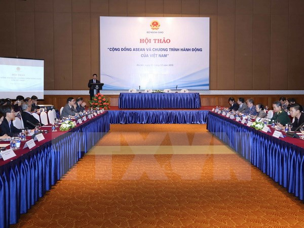 Seminario “Comunidad de ASEAN y Plan de acción de Vietnam” ảnh 1 Seminario “Comunidad de ASEAN y Plan de acción de Vietnam” ảnh 1