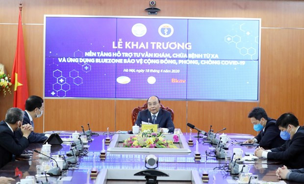 Lanza Vietnam plataforma de control remoto de salud y la aplicación de prevención contra COVID-19 ảnh 1 Lanza Vietnam plataforma de control remoto de salud y la aplicación de prevención contra COVID-19 ảnh 1