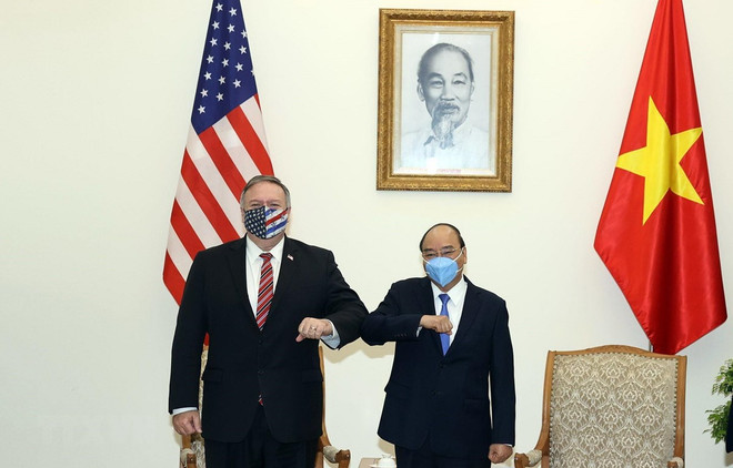 Premier de Vietnam recibe a Michael Pompeo ảnh 1 Premier de Vietnam recibe a Michael Pompeo ảnh 1