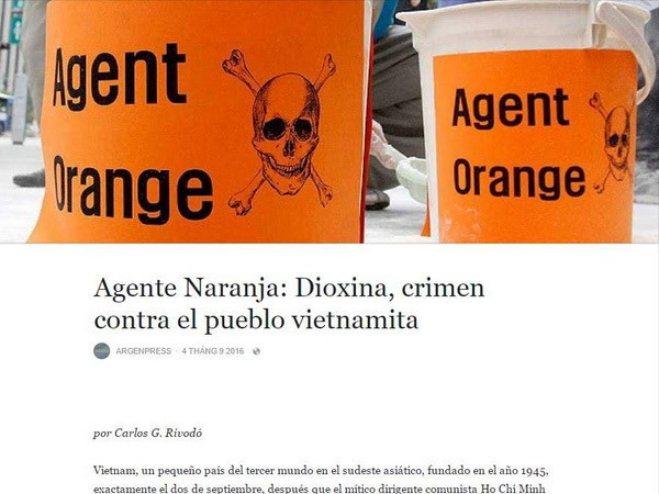 ArgenPress: Dioxina, crimen contra el pueblo vietnamita ảnh 1
