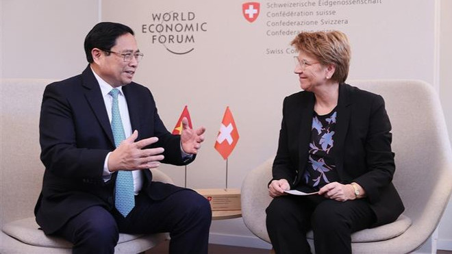 Premier vietnamita se reúne con dirigentes de Suiza y UNCTAD ảnh 1