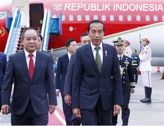 Inicia presidente de Indonesia visita de Estado a Vietnam ảnh 1