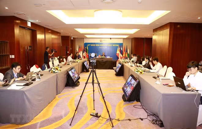 Efectúan Reunión de altos funcionarios ASEAN-India ảnh 1