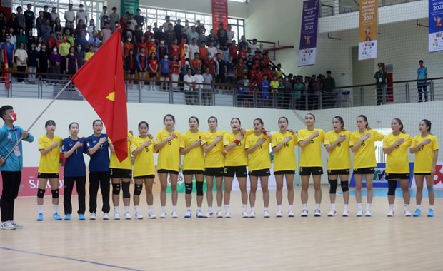 SEA Games 31: Equipo femenino de balonmano vietnamita conquista medalla dorada ảnh 1 SEA Games 31: Equipo femenino de balonmano vietnamita conquista medalla dorada ảnh 1