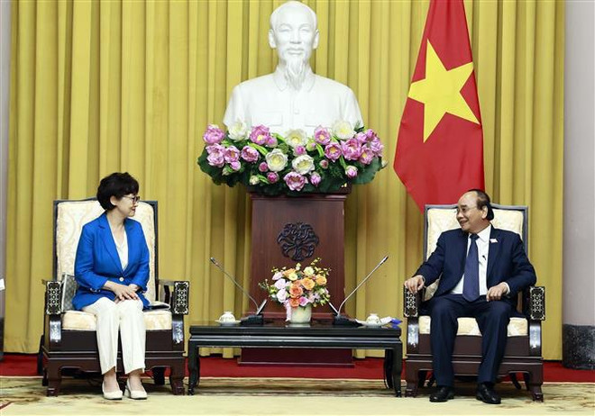 Presidente vietnamita recibe a Asociación de Sudcoreanos en el país ảnh 1 Presidente vietnamita recibe a Asociación de Sudcoreanos en el país ảnh 1