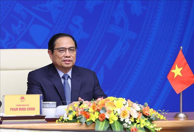 Premier de Vietnam interviene en acto para dar inicio al debate sobre IPEF ảnh 1 Premier de Vietnam interviene en acto para dar inicio al debate sobre IPEF ảnh 1