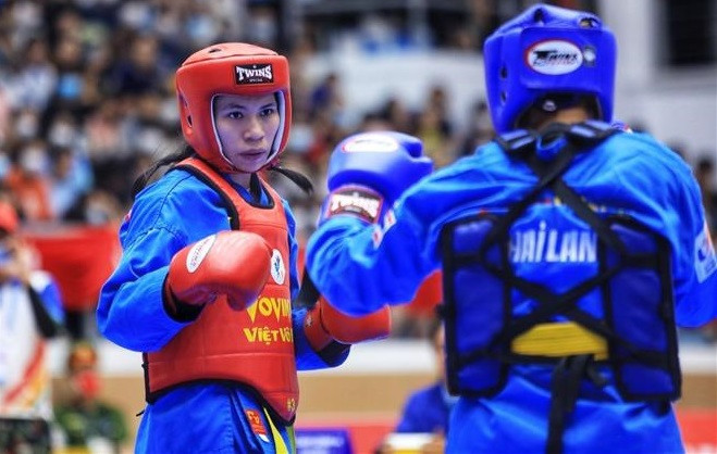 SEA Games 31: Equipo vietnamita de arte marcial Vovinam defiende con éxito su primer puesto ảnh 1
