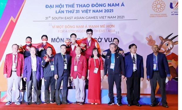 SEA Games 31: Equipo de ajedrez vietnamita lidera con siete medallas de oro ảnh 1 SEA Games 31: Equipo de ajedrez vietnamita lidera con siete medallas de oro ảnh 1