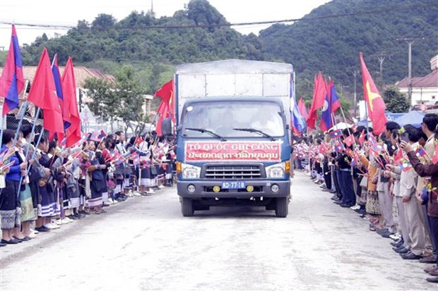 Efectúan acto de inhumación de restos de soldados vietnamitas caídos en Laos ảnh 1 Efectúan acto de inhumación de restos de soldados vietnamitas caídos en Laos ảnh 1