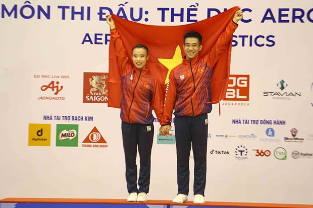 SEA Games 31: Vietnam gana dos medallas de oro en gimnasia aeróbica ảnh 1 SEA Games 31: Vietnam gana dos medallas de oro en gimnasia aeróbica ảnh 1