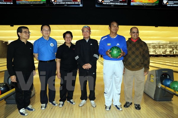 Efectúan en Italia intercambio deportivo entre misiones diplomáticas de ASEAN ảnh 1 Efectúan en Italia intercambio deportivo entre misiones diplomáticas de ASEAN ảnh 1