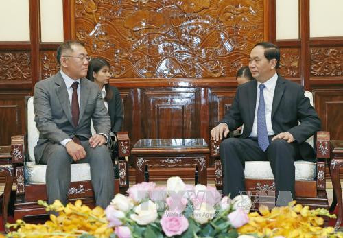 Presidente de Vietnam pide a grupo Hyundai Motor ampliar sus negocios en el país ảnh 1 Presidente de Vietnam pide a grupo Hyundai Motor ampliar sus negocios en el país ảnh 1