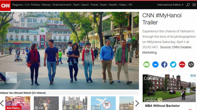 CNN lanza avance de documental sobre Hanoi ảnh 1 CNN lanza avance de documental sobre Hanoi ảnh 1