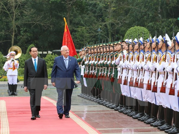 Concluye presidente israelí visita estatal a Vietnam ảnh 1 Concluye presidente israelí visita estatal a Vietnam ảnh 1