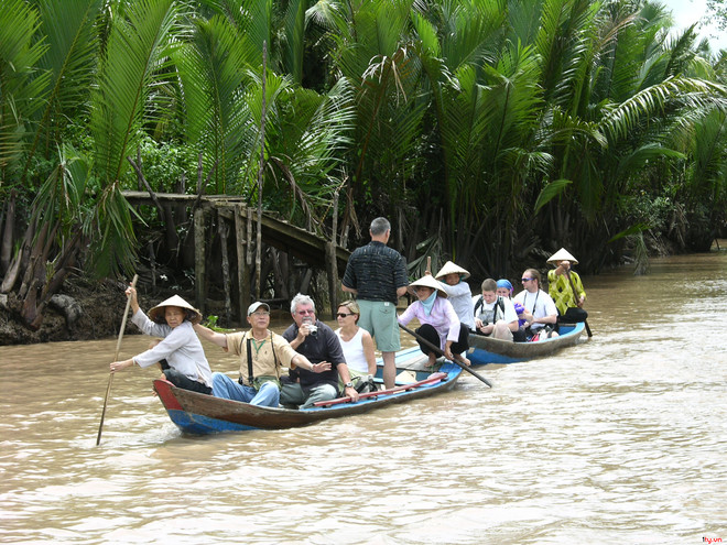 Aumentan arribos de turistas a localidades del Delta del río Mekong de Vietnam ảnh 1