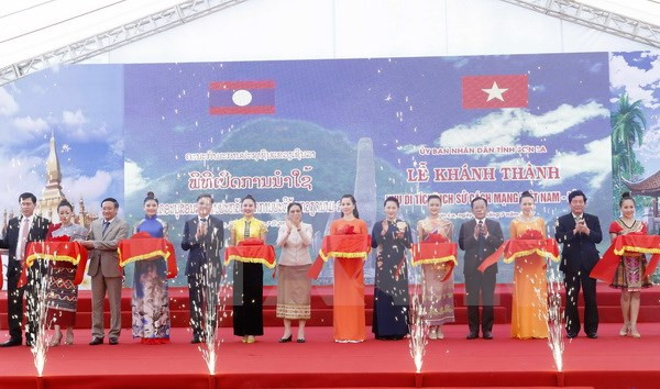 Inauguran sitio de reliquias históricas revolucionarias Vietnam-Laos ảnh 1 Inauguran sitio de reliquias históricas revolucionarias Vietnam-Laos ảnh 1