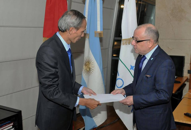 Canciller argentino recibe a embajador vietnamita designado ảnh 2 Canciller argentino recibe a embajador vietnamita designado ảnh 2
