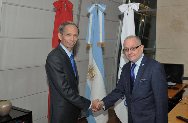 Canciller argentino recibe a embajador vietnamita designado ảnh 1 Canciller argentino recibe a embajador vietnamita designado ảnh 1