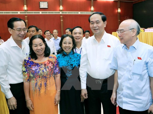 Presidente vietnamita ratifica ante electores compromiso con lucha anticorrupción ảnh 1 Presidente vietnamita ratifica ante electores compromiso con lucha anticorrupción ảnh 1