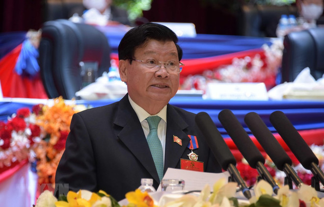 Felicitan dirigentes de Vietnam a nuevo secretario general del Partido Popular Revolucionario de Laos ảnh 1 Felicitan dirigentes de Vietnam a nuevo secretario general del Partido Popular Revolucionario de Laos ảnh 1