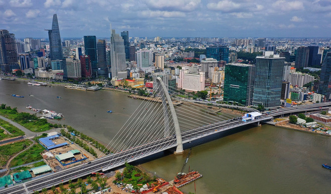 Inauguran puente Thu Thiem 2 en Ciudad Ho Chi Minh ảnh 1