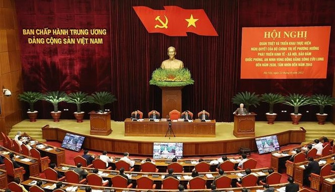 Máximo dirigente partidista de Vietnam exige impulsar avance de delta de río Mekong ảnh 3 Máximo dirigente partidista de Vietnam exige impulsar avance de delta de río Mekong ảnh 3