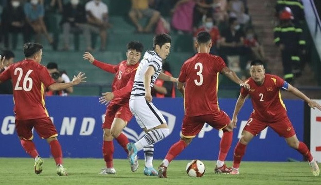 Vietnam y Corea del Sur empatan 1-1 en partido amistoso en antesala de SEA Games 31 ảnh 1 Vietnam y Corea del Sur empatan 1-1 en partido amistoso en antesala de SEA Games 31 ảnh 1