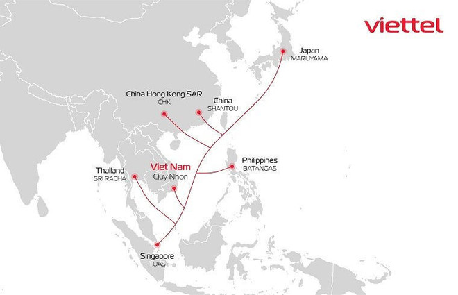 Viettel pondrá en operación nuevo cable submarino de fibra óptica en 2023 ảnh 1 Viettel pondrá en operación nuevo cable submarino de fibra óptica en 2023 ảnh 1