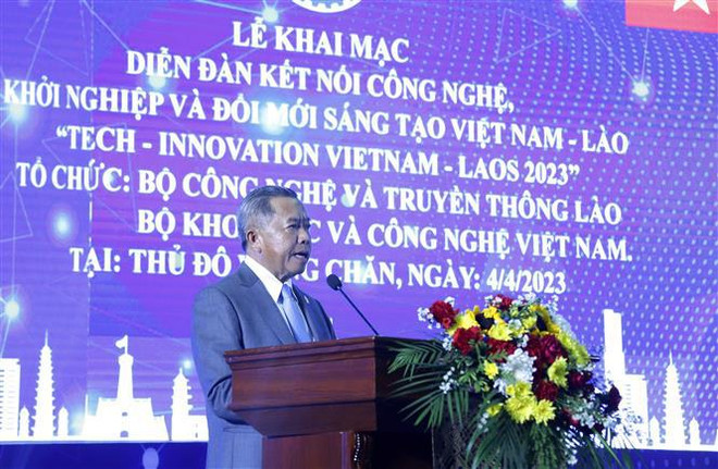 En Vientiane Foro de Conexión de Tecnología Vietnam- Laos ảnh 3