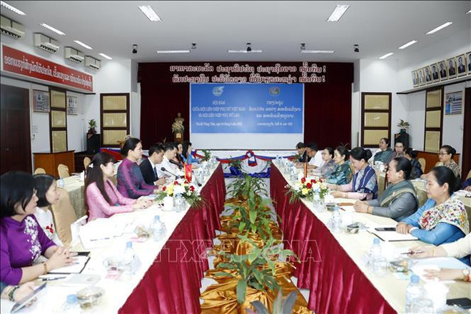 Uniones de Mujeres de Vietnam y Laos fortalecen cooperación bilateral ảnh 2 Uniones de Mujeres de Vietnam y Laos fortalecen cooperación bilateral ảnh 2