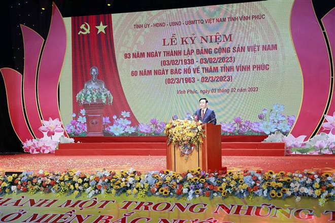 Conmemoran 60 aniversario de visita de Tío Ho a provincia de Vinh Phuc ảnh 1