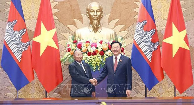 Concluye con éxito visita a Vietnam de presidente de Asamblea Nacional de Camboya ảnh 1 Concluye con éxito visita a Vietnam de presidente de Asamblea Nacional de Camboya ảnh 1
