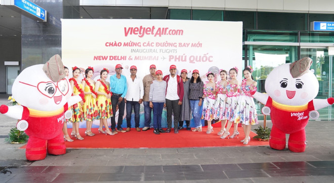 Vietjet inaugura dos nuevas rutas que conectan Phu Quoc con Nueva Delhi y Mumbai ảnh 1 Vietjet inaugura dos nuevas rutas que conectan Phu Quoc con Nueva Delhi y Mumbai ảnh 1