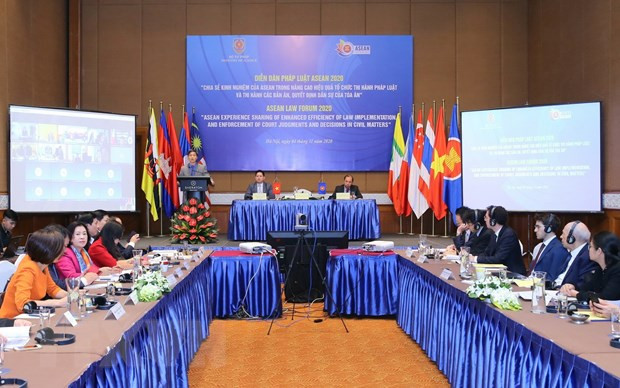 Foro Legal de la ASEAN busca mejorar la eficiencia de la aplicación de la ley ảnh 1 Foro Legal de la ASEAN busca mejorar la eficiencia de la aplicación de la ley ảnh 1