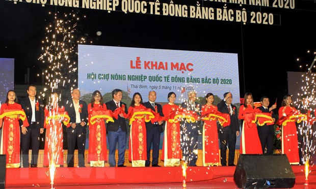 Inauguran Feria de Agricultura Internacional en provincia vietnamita de Thai Binh ảnh 1 Inauguran Feria de Agricultura Internacional en provincia vietnamita de Thai Binh ảnh 1